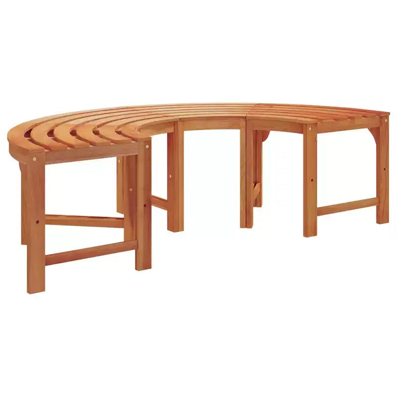 vidaXL Banc d'arbre 2 pcs Naturel 160 x 80 x 45 cm Bois d'eucalyptus massif