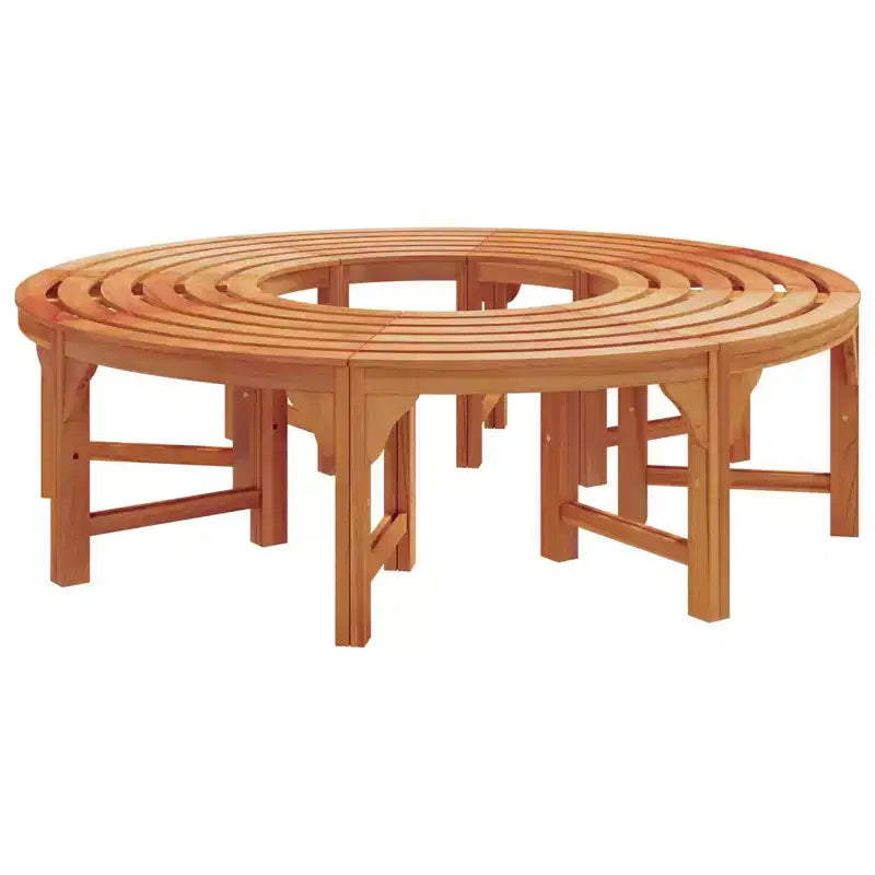 vidaXL Banc d'arbre 2 pcs Naturel 160 x 80 x 45 cm Bois d'eucalyptus massif