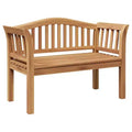 vidaXL Bench Brown 47.24 x 21.06 x 33.46 in Solid Teak wood