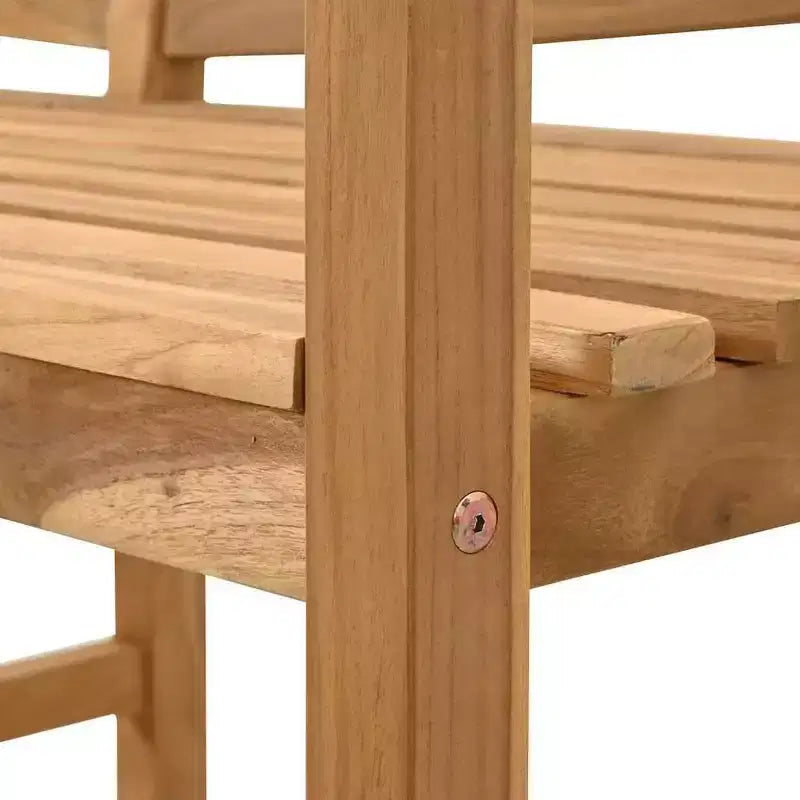 vidaXL Banc marron 120 x 53,5 x 85 cm Bois de teck massif