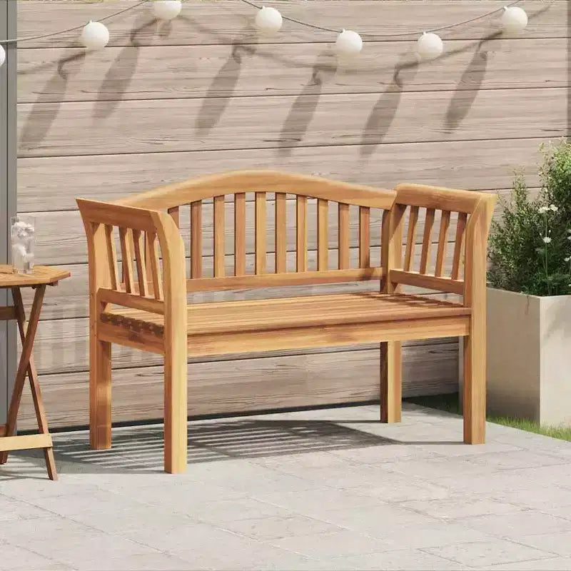 vidaXL Banc marron 120 x 53,5 x 85 cm Bois de teck massif