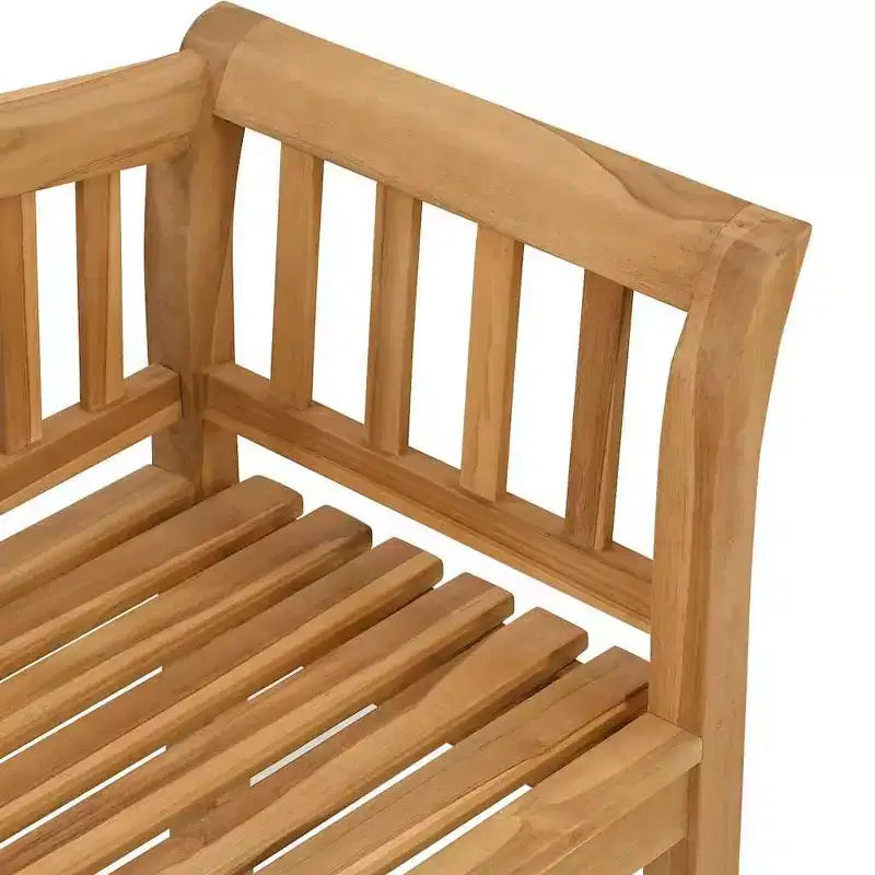 vidaXL Banc marron 120 x 53,5 x 85 cm Bois de teck massif