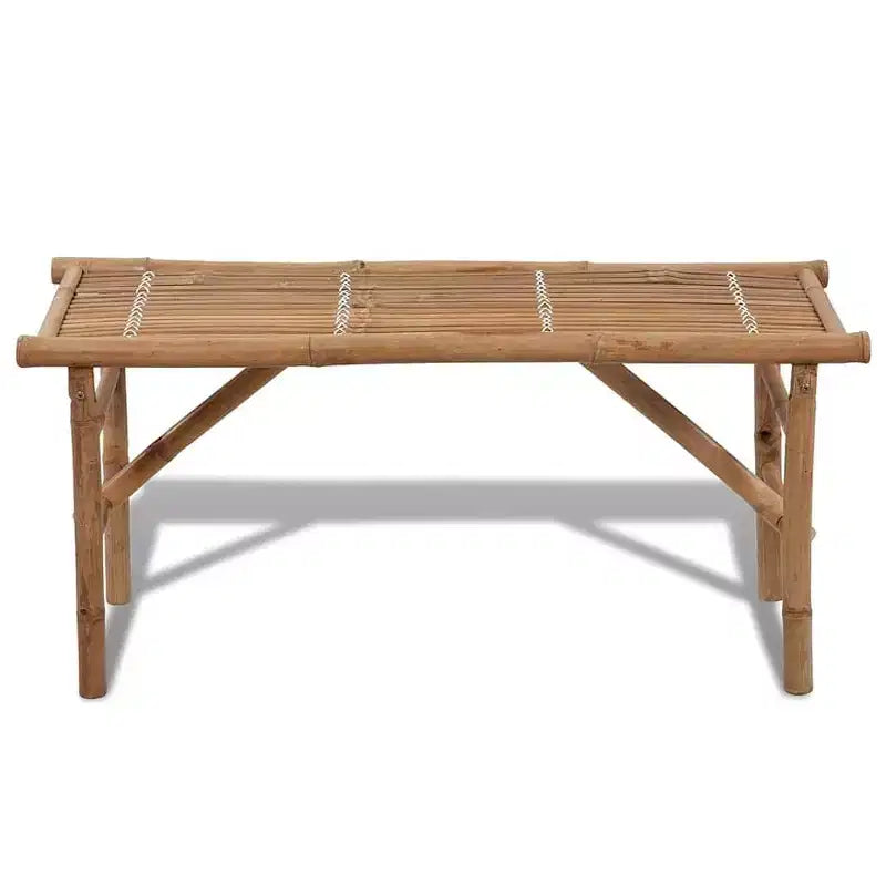 vidaXL Banc de jardin en bambou naturel, moyen, pliable