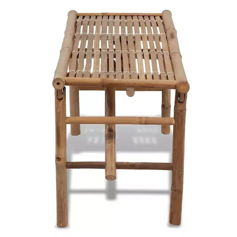 vidaXL Banc de jardin en bambou naturel, moyen, pliable
