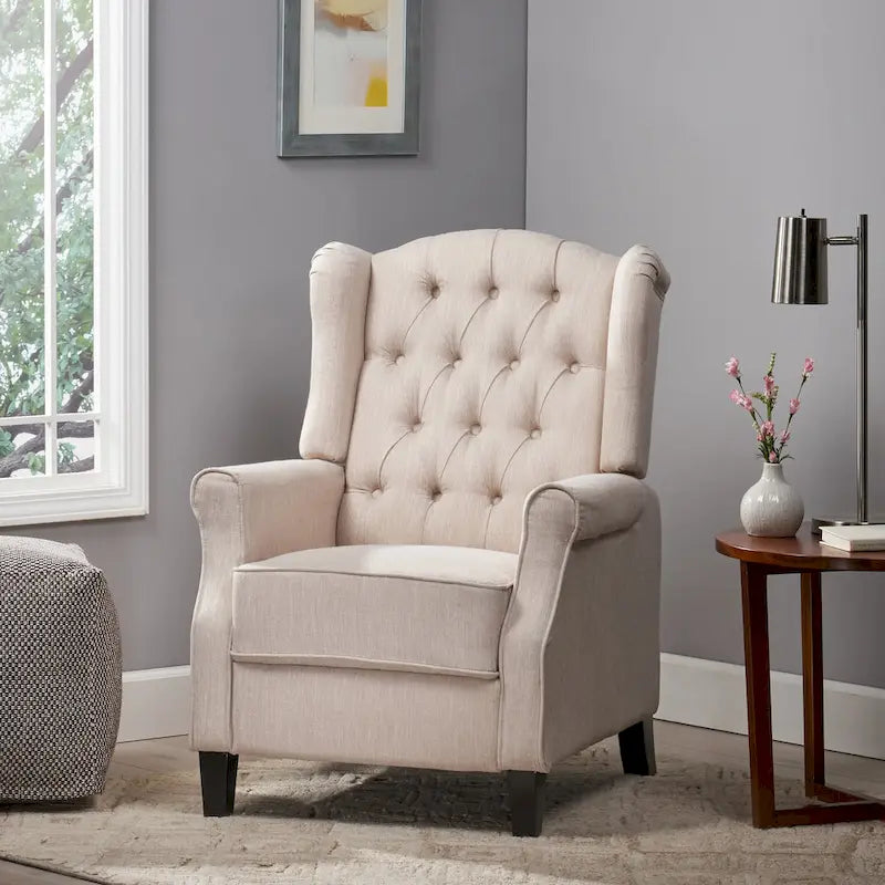 Fauteuil inclinable moderne et confortable avec dossier à oreilles