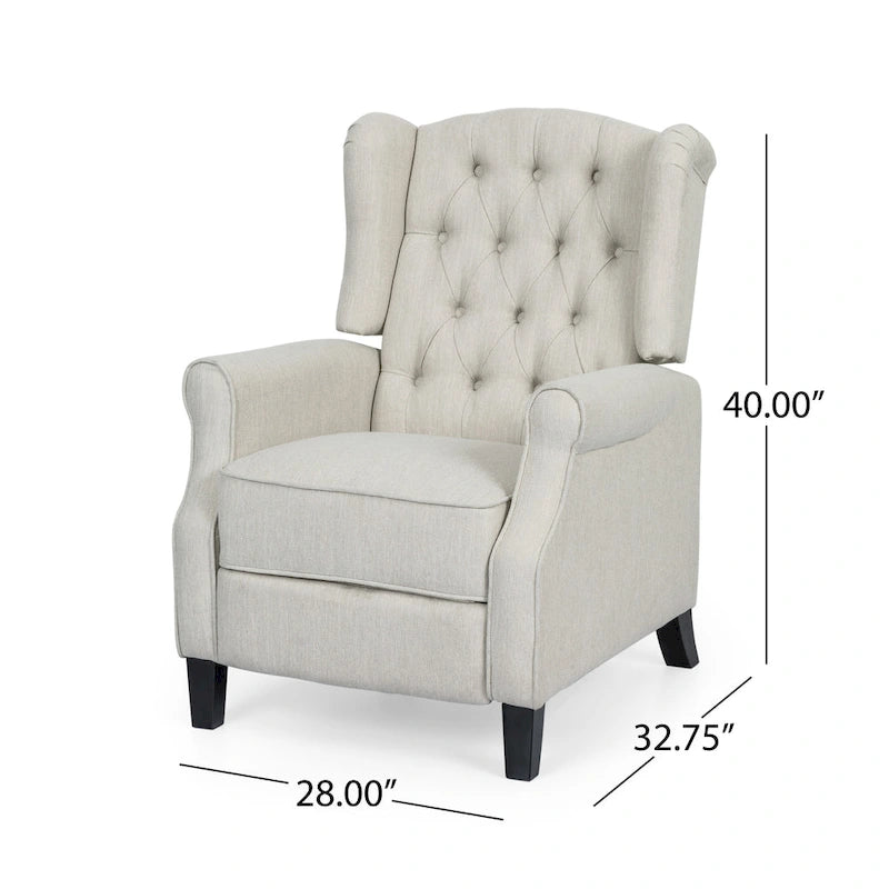 Fauteuil inclinable moderne et confortable avec dossier à oreilles