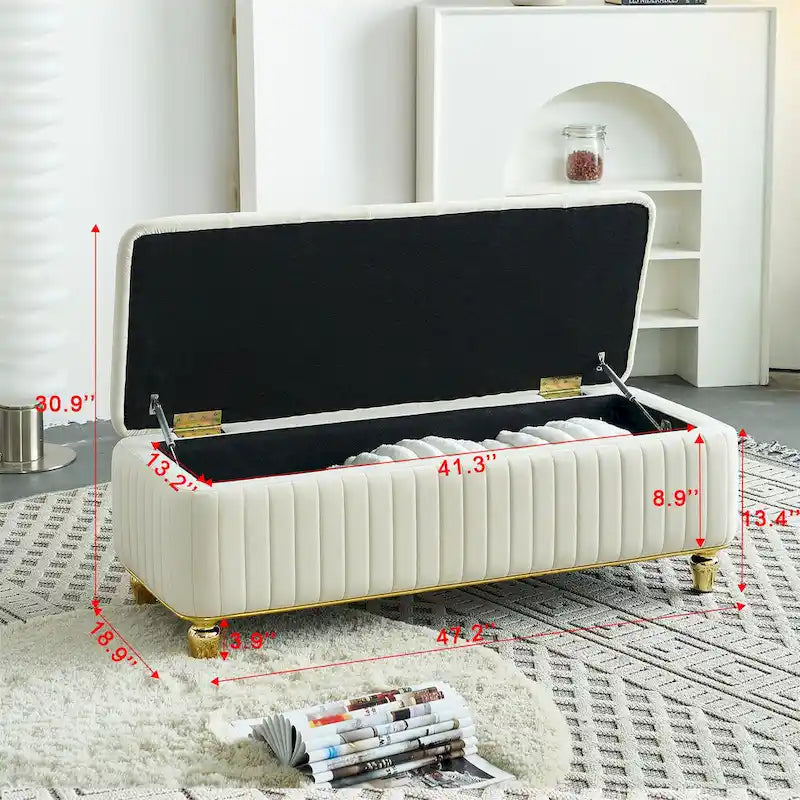 Pouf de rangement 47,24 W