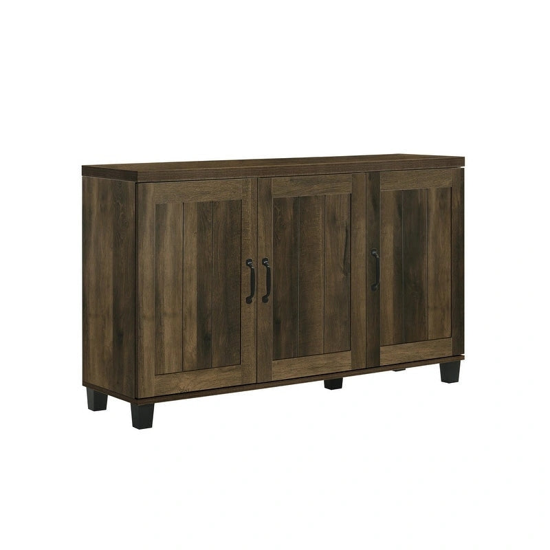 Meuble à chaussures 3 portes, style moderne, 45 W, avec 6 étagères réglables