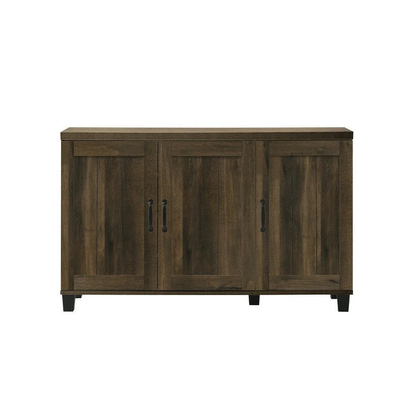 Meuble à chaussures 3 portes, style moderne, 45 W, avec 6 étagères réglables