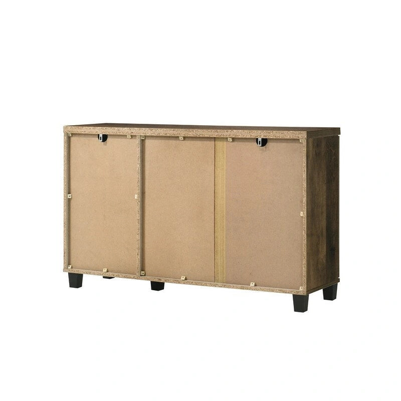 Meuble à chaussures 3 portes, style moderne, 45 W, avec 6 étagères réglables