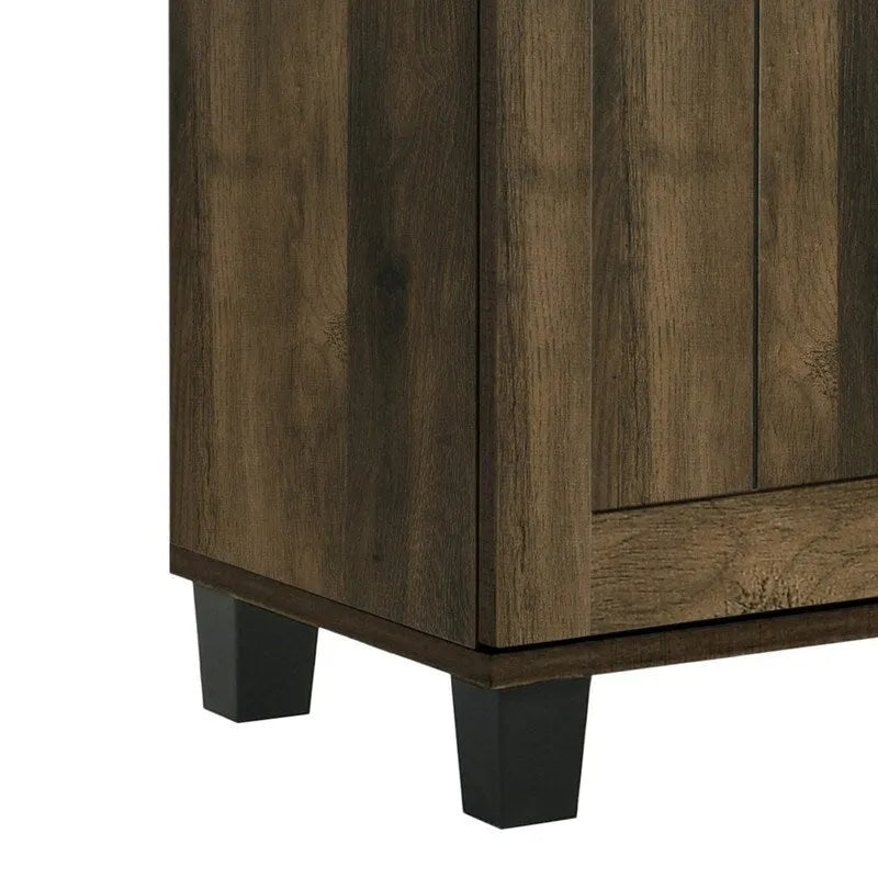 Meuble à chaussures 3 portes, style moderne, 45 W, avec 6 étagères réglables