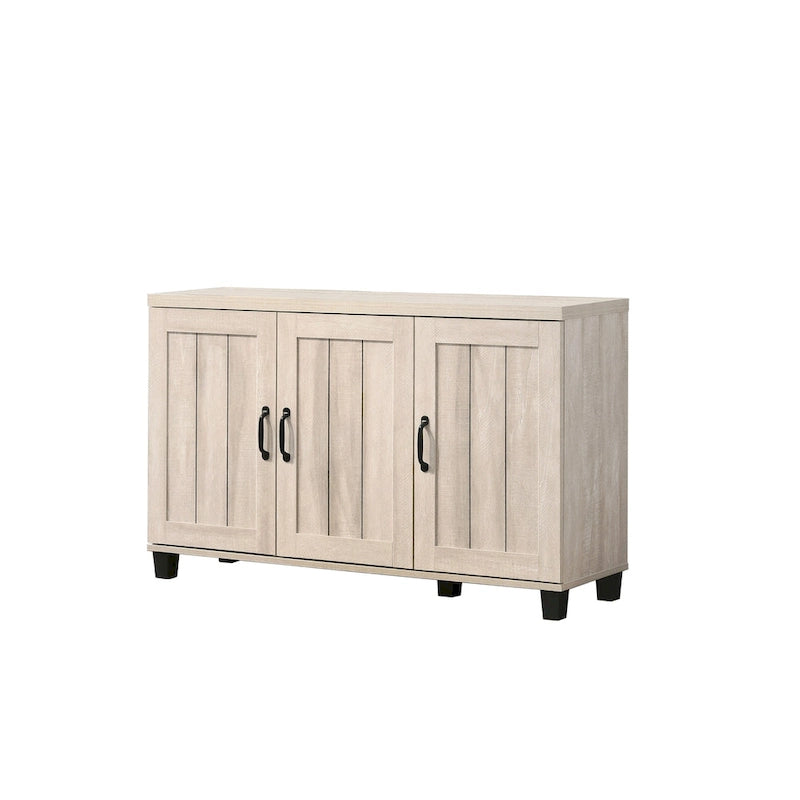 Meuble à chaussures 3 portes, style moderne, 45 W, avec 6 étagères réglables