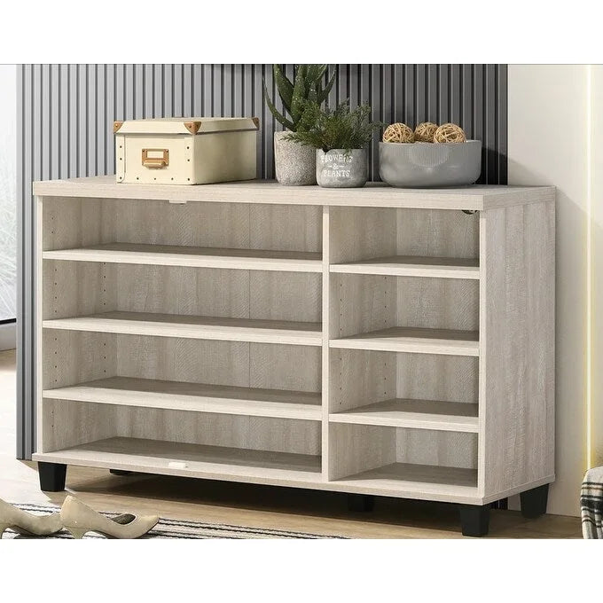 Meuble à chaussures 3 portes, style moderne, 45 W, avec 6 étagères réglables