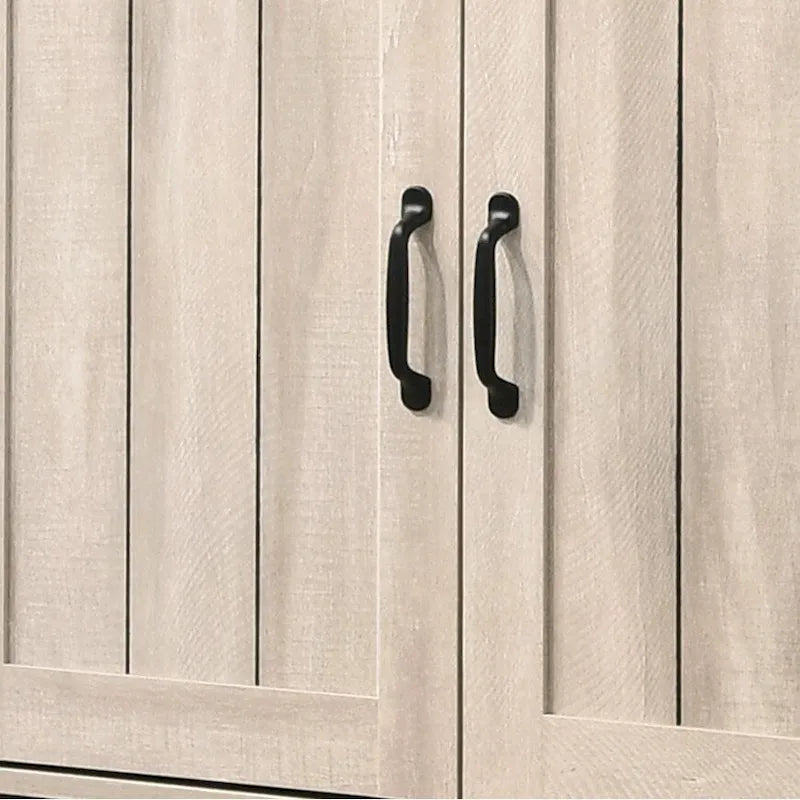 Meuble à chaussures 3 portes, style moderne, 45 W, avec 6 étagères réglables