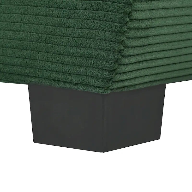Canapé incurvé moderne de 85,4", dossier rembourré avec 2 oreillers décoratifs, canapé en tissu velours côtelé