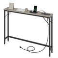 5.9 Table console étroite avec prises électriques