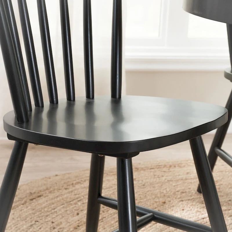 Chaises de salle à manger à dossier haut à barreaux Windsor de Bush Furniture – Lot de 2