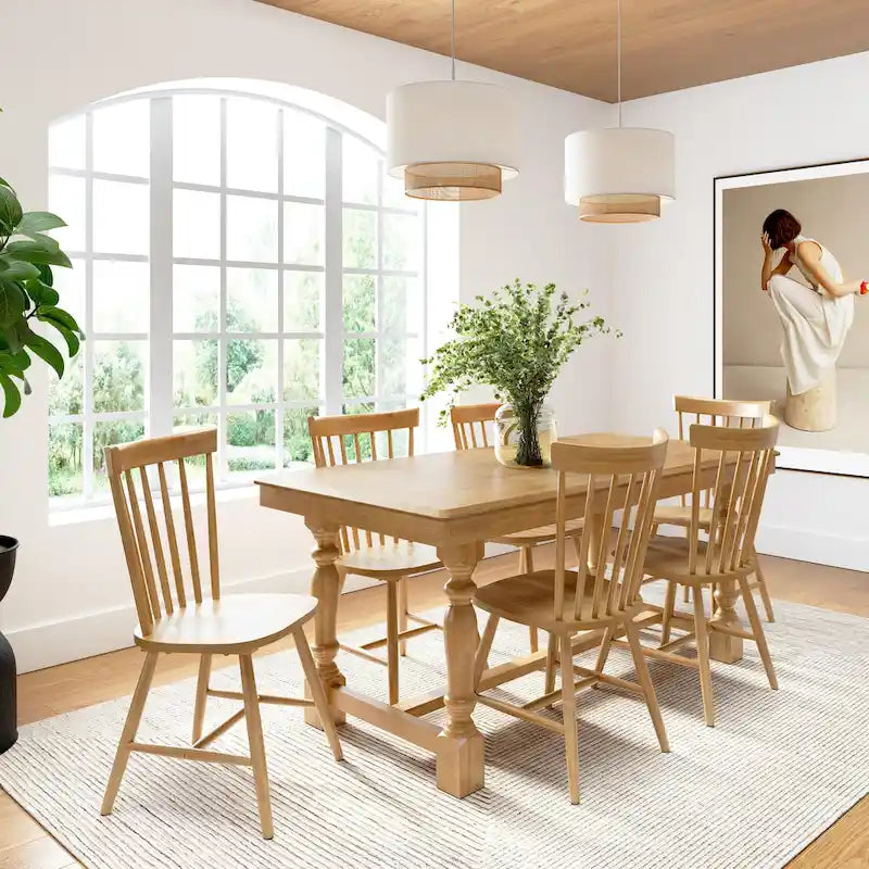 Chaises de salle à manger à dossier haut à barreaux Windsor de Bush Furniture – Lot de 2