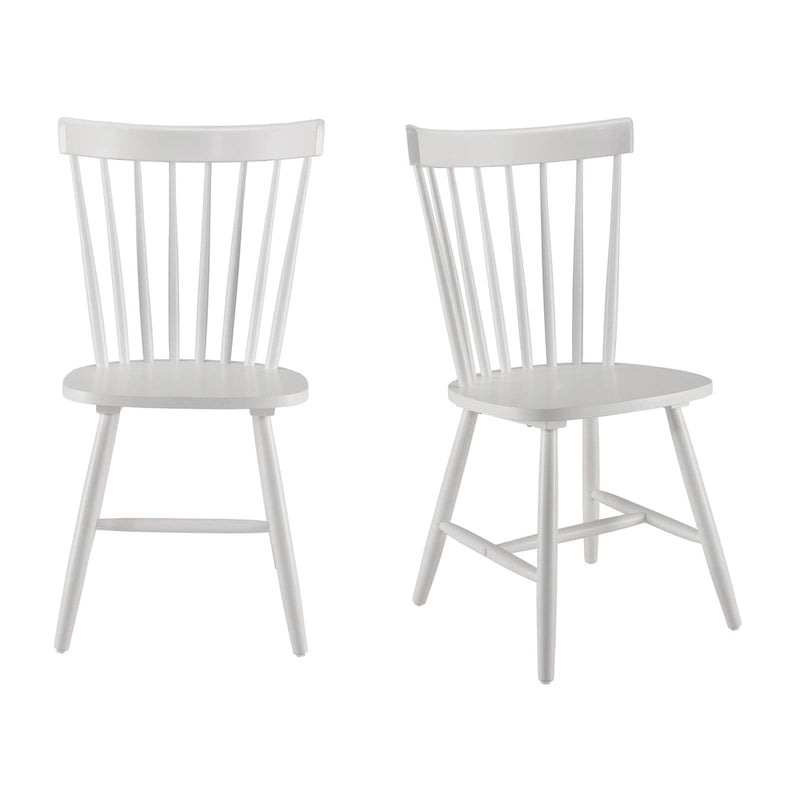 Chaises de salle à manger à dossier haut à barreaux Windsor de Bush Furniture – Lot de 2