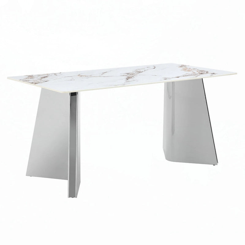 Table à manger en pierre frittée