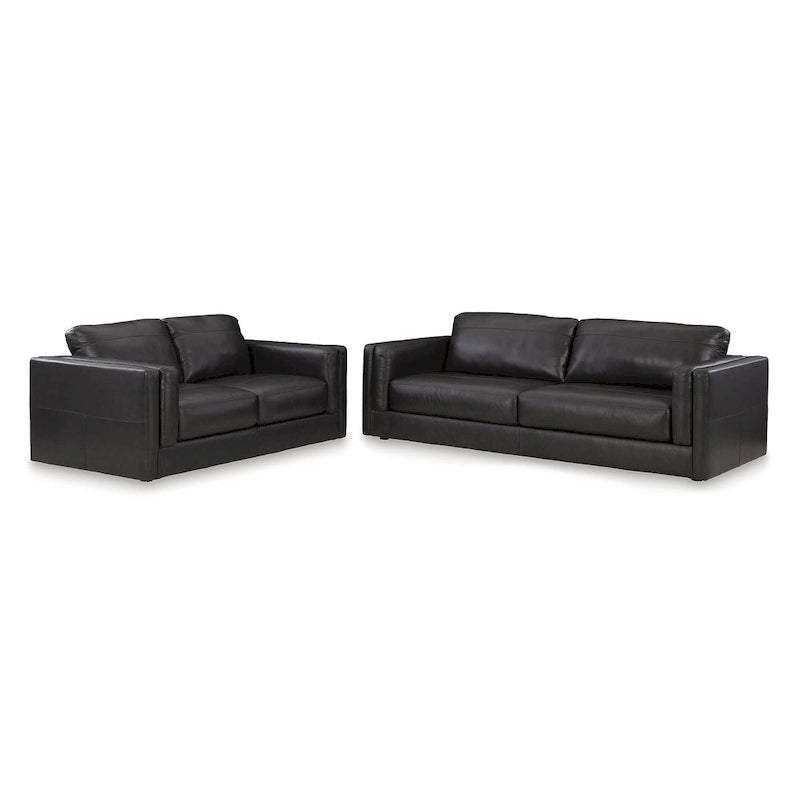 Signature Design by Ashley Amiata Brun Ensemble de 2 meubles rembourrés – 96 L x 41 P x 35 H