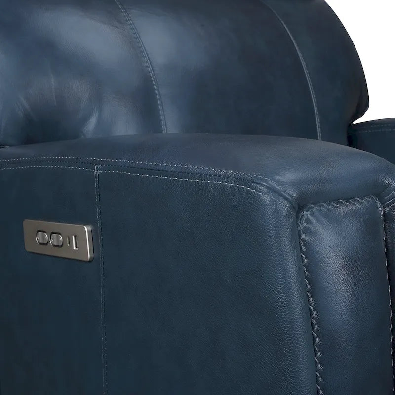 Causeuse inclinable électrique en cuir zéro gravité de 71,5 po avec appuie-tête électrique, port USB et USB-C
