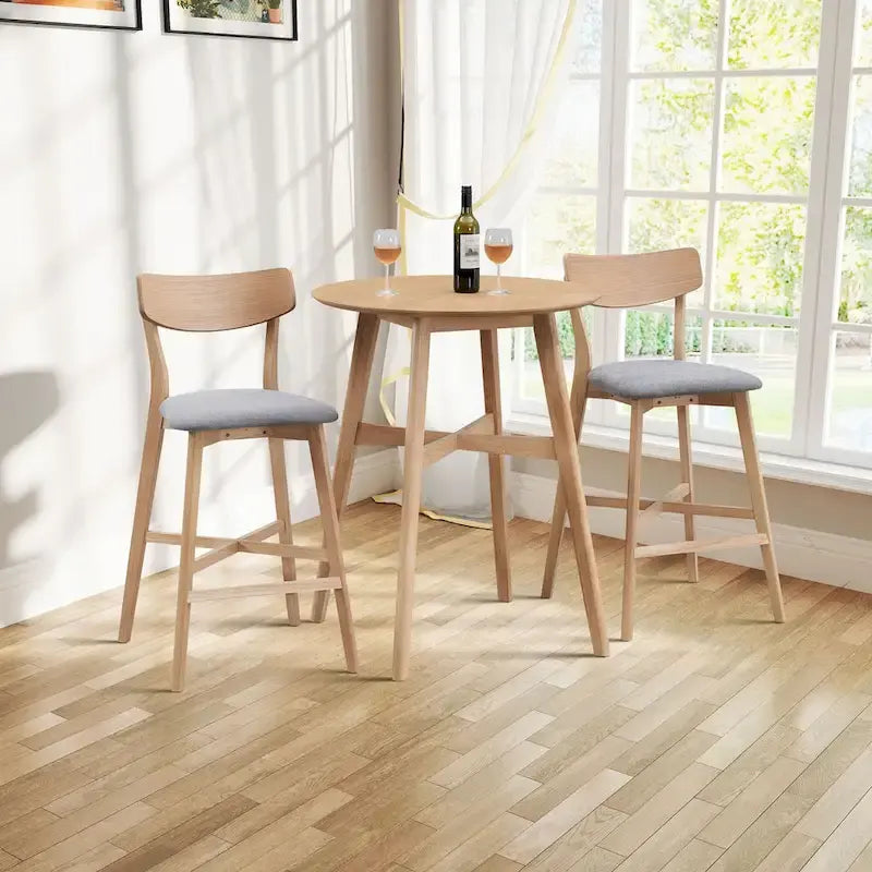 Lot de 2 tabourets de comptoir, tabourets de bar modernes avec dossier, tabourets de bar hauteur comptoir, chaises de comptoir rembourrées pour îlot de cuisine