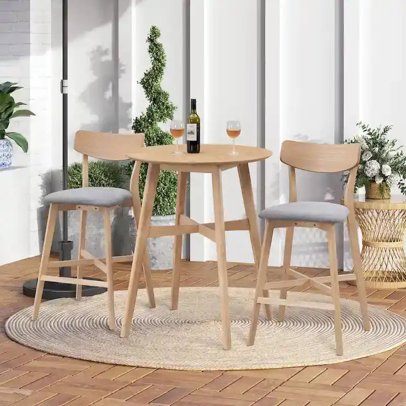 Lot de 2 tabourets de comptoir, tabourets de bar modernes avec dossier, tabourets de bar hauteur comptoir, chaises de comptoir rembourrées pour îlot de cuisine