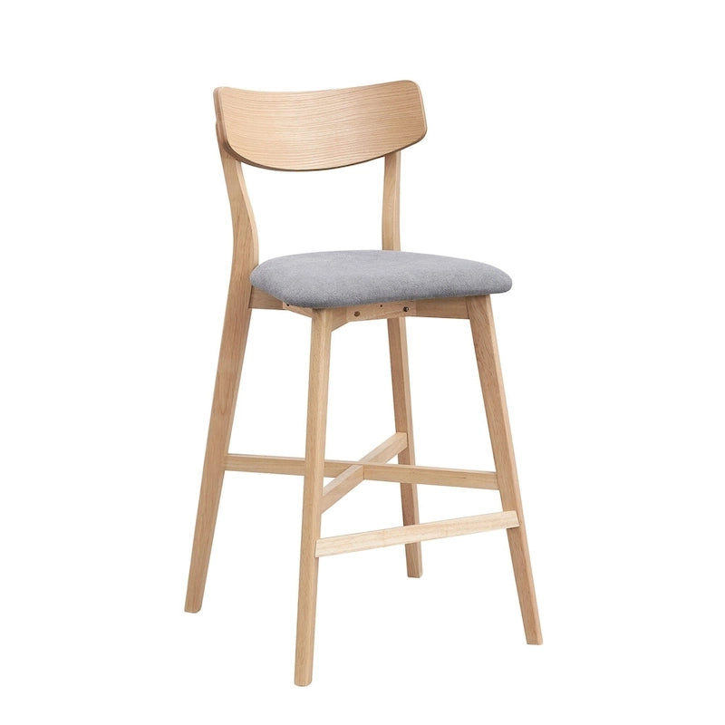 Lot de 2 tabourets de comptoir, tabourets de bar modernes avec dossier, tabourets de bar hauteur comptoir, chaises de comptoir rembourrées pour îlot de cuisine