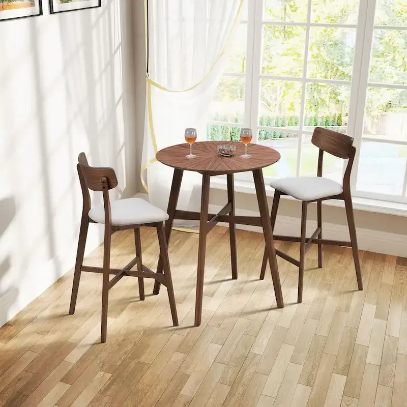 Lot de 2 tabourets de comptoir, tabourets de bar modernes avec dossier, tabourets de bar hauteur comptoir, chaises de comptoir rembourrées pour îlot de cuisine