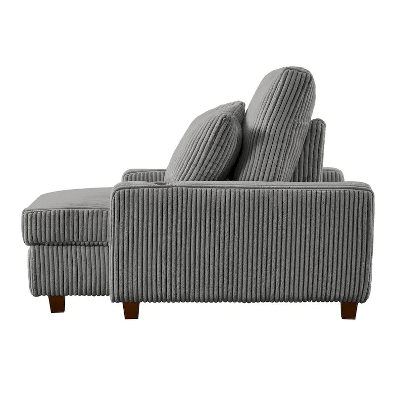 Chaise longue rembourrée avec dossier réglable