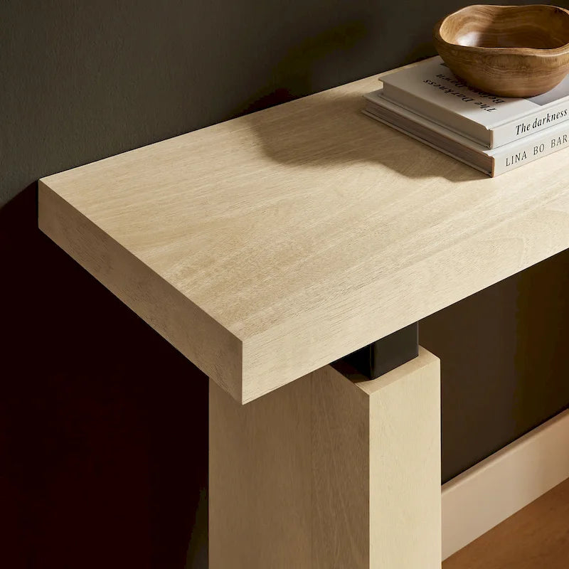 Console rectangulaire en bois Piston 52