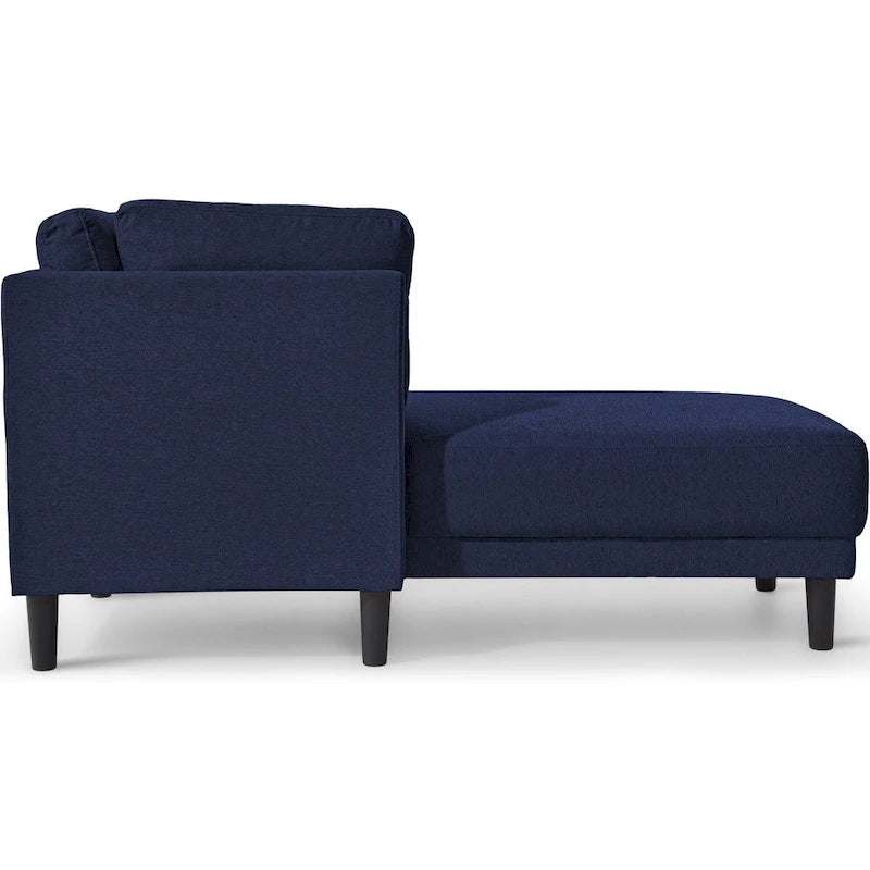 Canapé d'angle moderne en lin de 65 po avec coussins amovibles, canapé-lit, canapé de loisirs, chaise longue rembourrée
