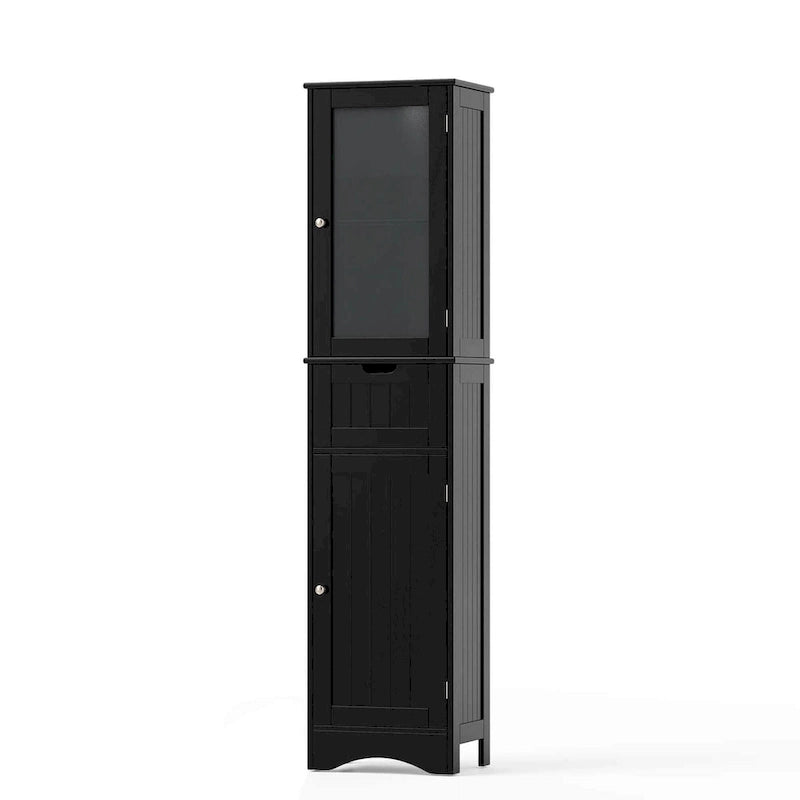 Meuble Colonne de Salle de Bain Costway avec Portes & - Voir Détails