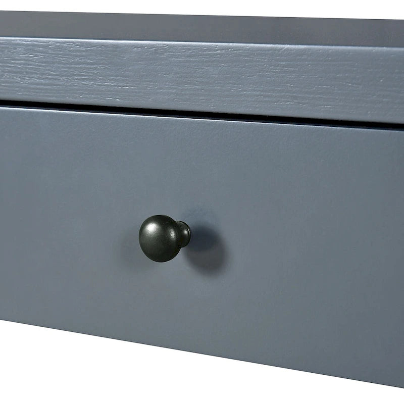 Console d'entrée en bois courbé avec rangement, 2 tiroirs, rustique