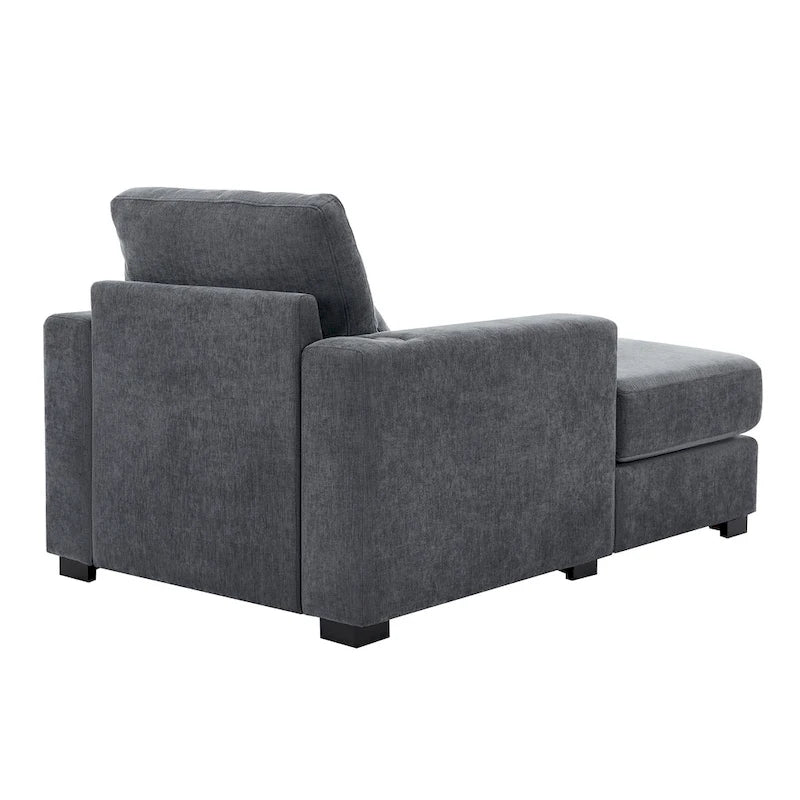 Chaise longue surdimensionnée Canapé moderne avec oreillers, station de charge et porte-gobelets