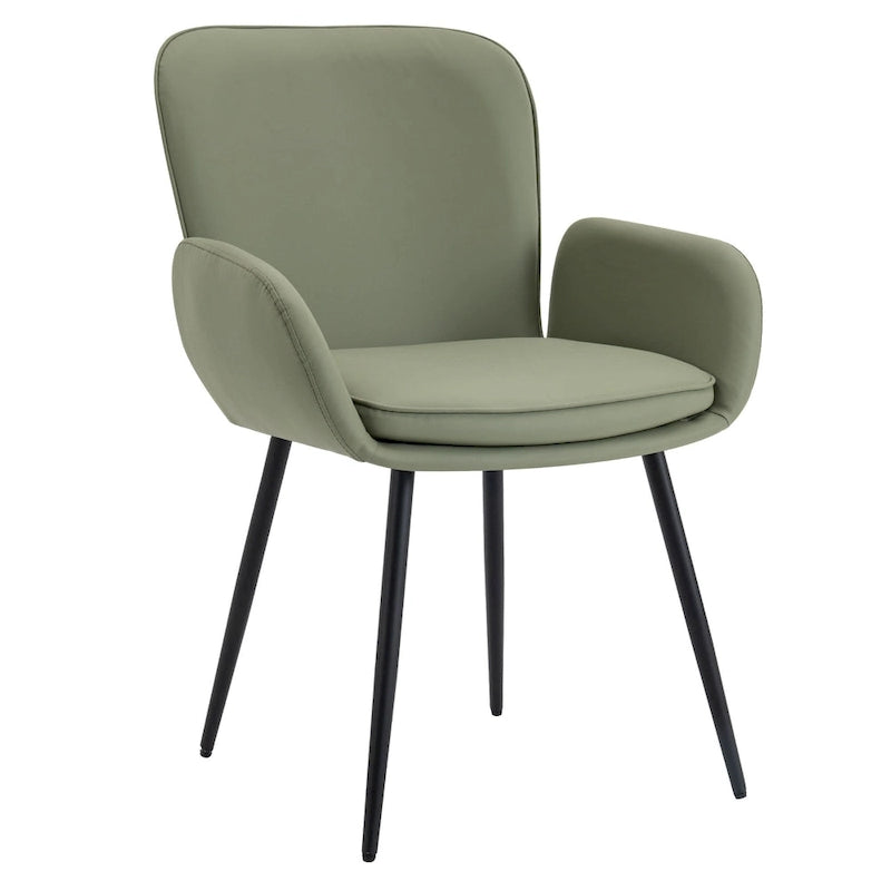 Lot de 4 chaises de salle à manger anti-rayures pour chat avec pieds en métal doré