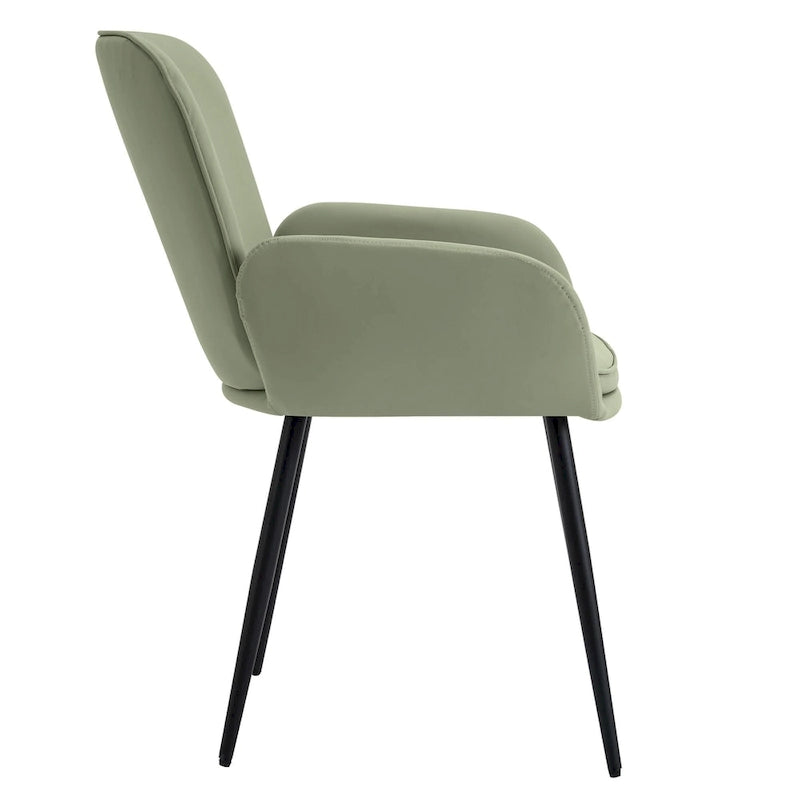 Lot de 4 chaises de salle à manger anti-rayures pour chat avec pieds en métal doré