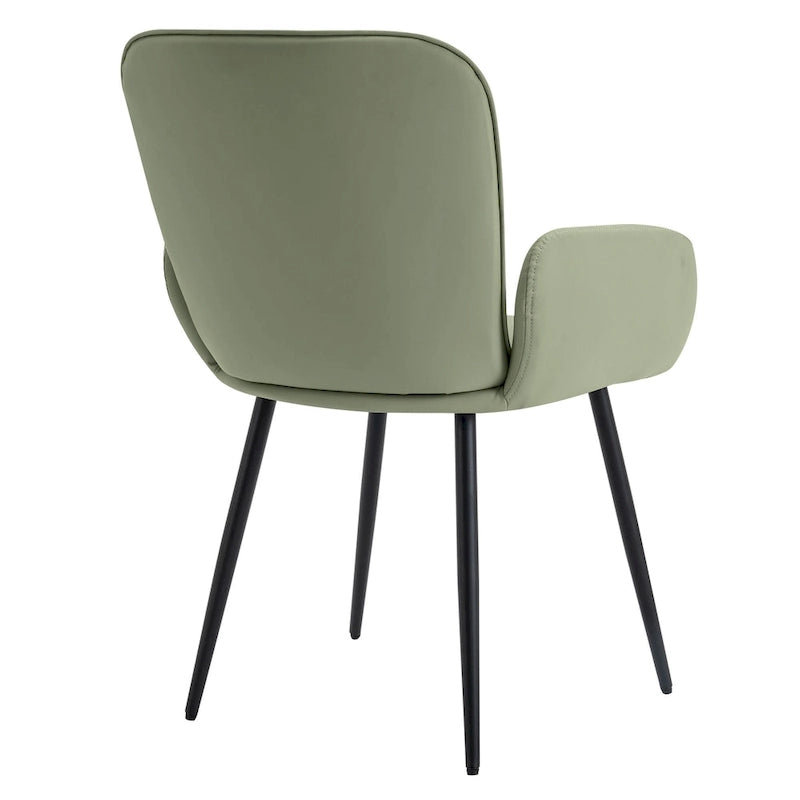 Lot de 4 chaises de salle à manger anti-rayures pour chat avec pieds en métal doré