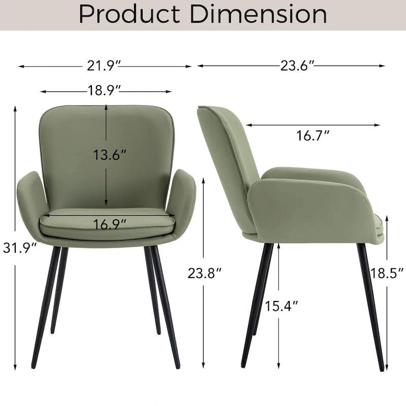 Lot de 4 chaises de salle à manger anti-rayures pour chat avec pieds en métal doré
