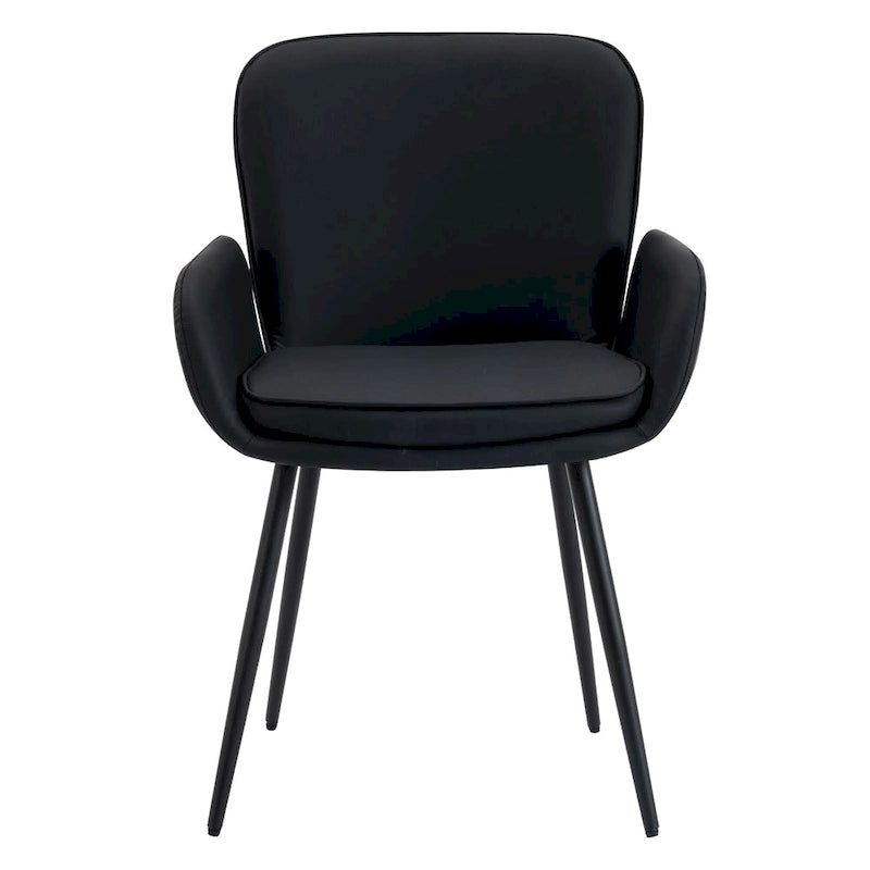 Lot de 4 chaises de salle à manger anti-rayures pour chat avec pieds en métal doré