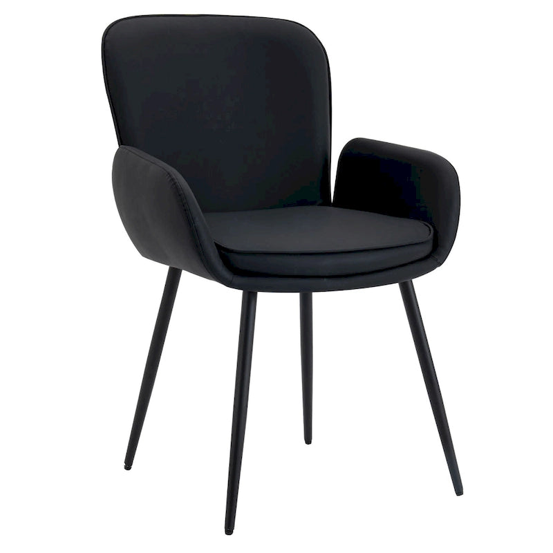 Lot de 4 chaises de salle à manger anti-rayures pour chat avec pieds en métal doré