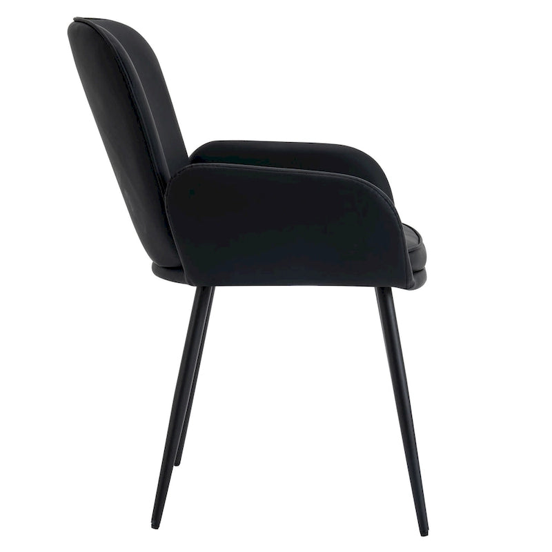 Lot de 4 chaises de salle à manger anti-rayures pour chat avec pieds en métal doré