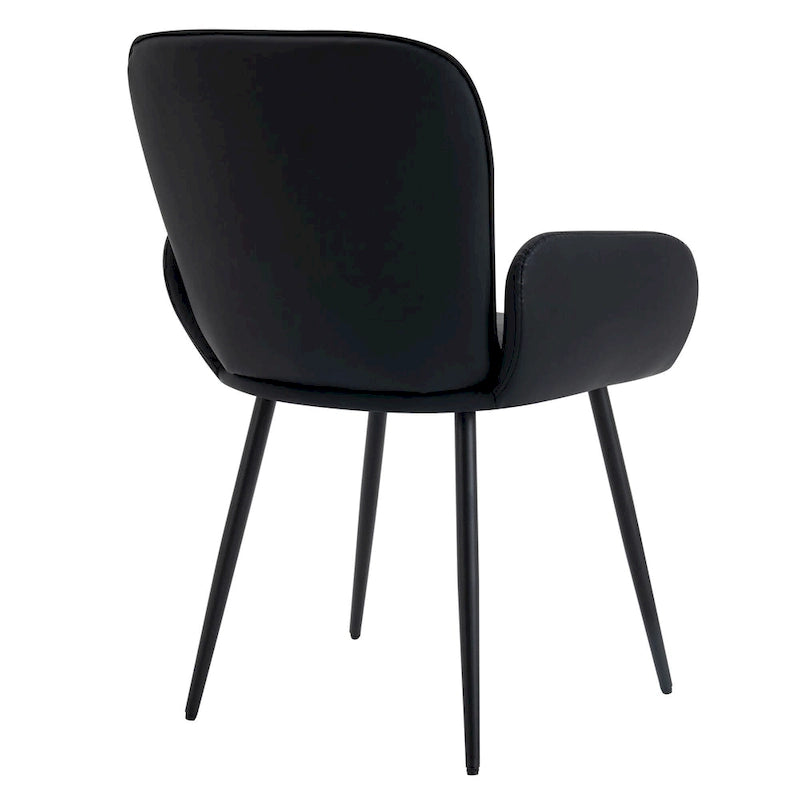 Lot de 4 chaises de salle à manger anti-rayures pour chat avec pieds en métal doré