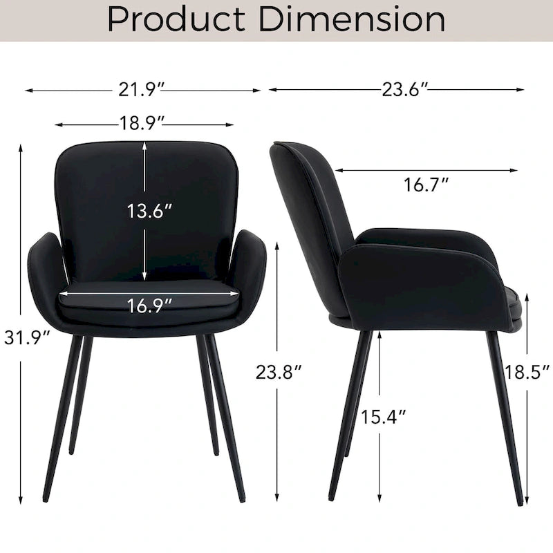 Lot de 4 chaises de salle à manger anti-rayures pour chat avec pieds en métal doré