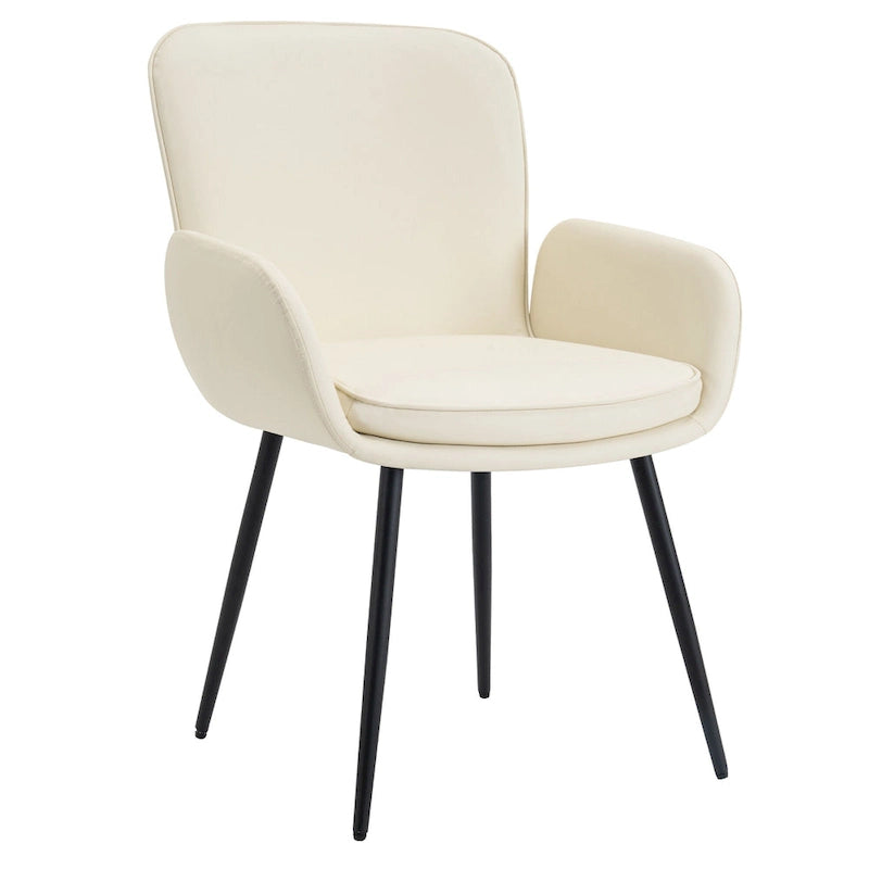 Lot de 4 chaises de salle à manger anti-rayures pour chat avec pieds en métal doré