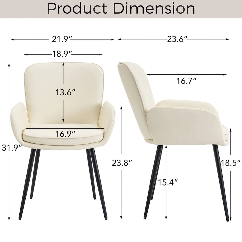 Lot de 4 chaises de salle à manger anti-rayures pour chat avec pieds en métal doré