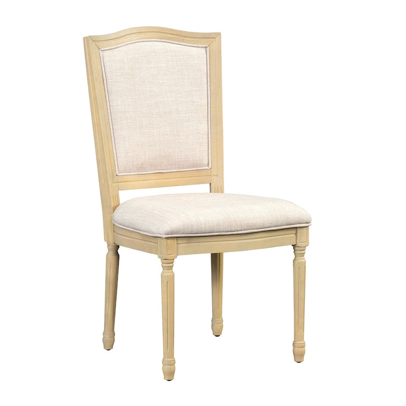 Ensemble table et chaises de salle à manger 7 pièces, table et chaises en bois massif avec table de salle à manger extensible, 2 tiroirs et 6 chaises rembourrées
