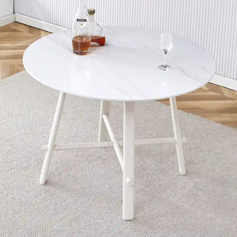Table à manger ronde minimaliste et moderne 42