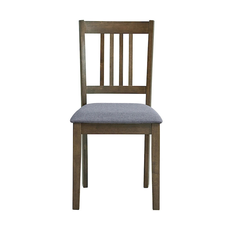 Ensemble Table et Chaises de Salle à Manger Carrée en Bois, Table à Manger Décontractée avec 4 Chaises de Salle à Manger Rembourrées pour Coin Repas de Cuisine